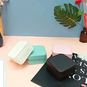 アクセサリーケース レディース 女性用 PUレザー ネックレス ピアス イヤリング 指輪 ジュエリー 収納 携帯用 ブラック ホワイト グリーン ピンク