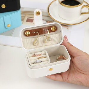 アクセサリーケース レディース ネックレス ピアス 指輪 収納 携帯用 かわいい コンパクト レザー調 旅行 ジュエリーボックス ホワイト ピンク ブルー ブラック