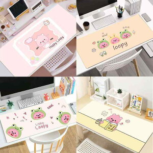 マウスパッド レディース ピンク 滑り止め 大型 ソフト 天然ゴム オフィス キーボード デスクマット アニメ かわいい 800*300*3mm