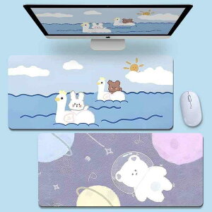 マウスパッド 超大判 厚手 かわいい カートーン柄 パソコン デスクマット ゲーミング キーボードマット 滑り止め 天然ゴム 300x800mm 400x900mm 500x1000mm