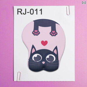 マウスパッド かわいい レディース 3D アニマル シリコン 疲労軽減 腕置き リストレスト 一体型 デスクパッド 負担軽減 厚手 快適 シンプル