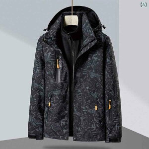 マウンテンパーカー レディース メンズ 秋冬 防水 防風 迷彩柄 取り外し可能 2点セット アウトドア 登山ウェア 上下セット カップル スポーツウェア