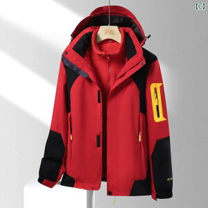 マウンテンパーカー 男女兼用 登山ウェア 防水 防風 防寒 アウター 2点セット ジャケット パンツ アウトドアウェア キャンプ 釣り スキー スノーボード 秋冬用