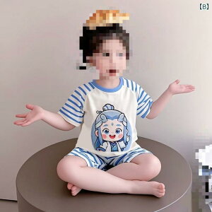 子供用パジャマ 半袖 短パン 長袖 薄手 春夏 秋 カートゥーン柄 女の子 男の子 ベビー 子供服 上下セット ルームウェア 再生繊維 接触冷感 吸湿速乾 ピンク系 ブルー
