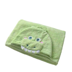 ベビー バスローブ 新生児 ポンチョ 厚手 シープボア フード付き 湯上りタオル 大判 膝当て付き 吸水速乾 あったか かわいい アニマル 刺繍 象 恐竜 うさぎ
