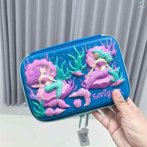 ペンケース 子供用 大容量 多機能 筆箱 文房具 かわいい 紫色 スイーツ柄 水色 人魚柄 サッカー柄 ハイヒール柄 パンダ柄 ユニコーン柄 スパイダーマン柄