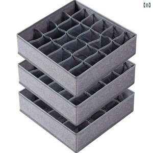 収納ケース レディース メンズ 下着 靴下 収納ボックス 引き出し式 折りたたみ 水洗い可能 ポリエステル 無地 米白 グレー 黒