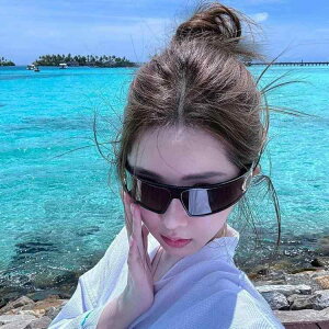 サングラス レディース メンズ スキー スノボ UVカット 紫外線対策 発光 カチューシャ付き スポーツ アウトドア ドライブ 運転 おしゃれ かわいい 韓国 ファッション 黒