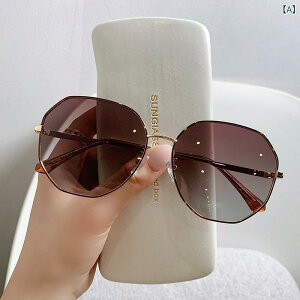 サングラス レディース 偏光レンズ UVカット 紫外線対策 大顔効果 小顔効果 茶色 黒 ピンク 灰色 金色 銀色 メタルフレーム おしゃれ かわいい きれいめ ファッション 運転 ドライブ 旅行 ア