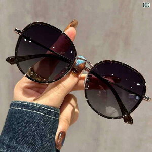 サングラス レディース ラウンドフレーム UV400 偏光レンズ ブラック ブラウン べっ甲柄 TR90 軽量 紫外線対策 ドライブ 釣り 旅行 アウトドア ファッション