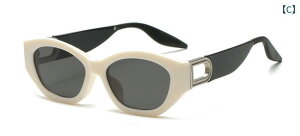 サングラス 男女兼用 多角形 レトロ UV400 紫外線対策 運転 ドライブ 旅行 ブラック グレー系