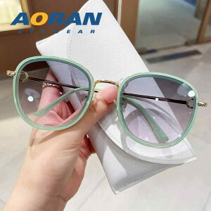 サングラス レディース 韓国風 小顔効果 丸型フレーム UV400カット 紫外線対策 ピンク系 ホワイト 金属 TR90素材 ファッション トレンド
