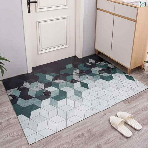 玄関マット レザー調 PVC 長方形 洗える 防水 防汚 格子柄 フロアマット ドアマット 家庭用 泥落とし おしゃれ 混色 60 120cm 100 100cm