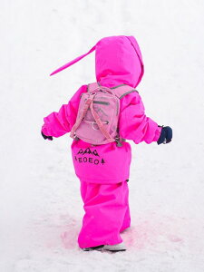 スキーウェア キッズ 男女兼用 子供用 スキーウェア上下セット 兔耳 フード付き 厚手 防寒 防水 ピンク系 120cm 130cm 140cm 150cm 160cm