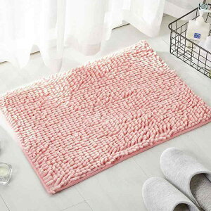 玄関マット バスマット フロアマット ポリエステル 無地 吸水 速乾 洗える 寝室 浴室 キッチン 40*60cm 草グリーン 橙 ピンク系