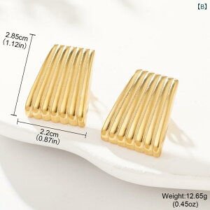 ピアス レディース チタン鋼 海螺 シェル パール ステンレス リング メタル フープピアス トレンド エレガント 電気メッキ加工 オフィススタイル