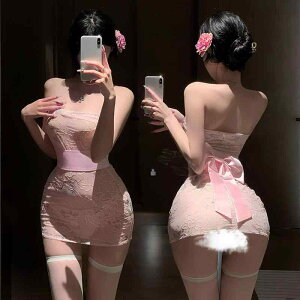 和風コスプレ ベビードール レディース セクシーランジェリー 新式和服 極小マイクロミニスカート ぴったり 超ミニ丈 寝巻き 複合生地 ポリエステル ピンク系 淡黄色 80-120斤