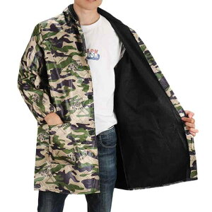 作業服 メンズ 防汚 撥水 長袖 ワークジャケット 秋冬 キッチン エプロン 防寒 裏起毛 ブルゾン 大きいサイズ 無地