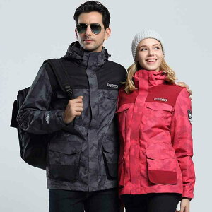 マウンテンパーカー 男女兼用 防風 防雨 防寒 アウター ジャケット ブルゾン ジャンパー アウトドア 登山 トレッキング キャンプ スキー スノーボード ウェア 上着 撥水 透湿 防水 3WAY 取り外