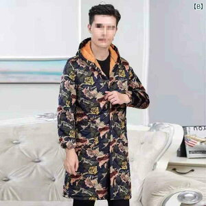 エプロン レディース メンズ 裏起毛 防寒 暖か 割烹着 長袖 ロング丈 ワークウェア 作業着 迷彩柄 花柄