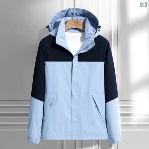 マウンテンパーカー 男女兼用 防風 防水 アウター 登山ウェア ジャケット ブルゾン ジャンパー アウトドアウェア スキーウェア ポリエステル 無地 ブラック グリーン ブルー ホワイト グレ