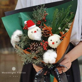 花束 クリスマス 飾り スノーマン トナカイ DIY 手作り キット 卓上装飾 クリスマス デコレーション イベント パーティー 布製