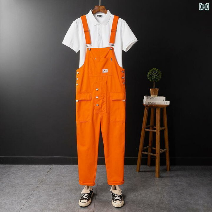 楽天市場】オーバーオール 男性用 ワークパンツ ゆったり ストレート 