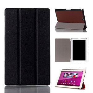 Ceavis Sony Xperia Z3 Tablet Compact �P�[�X �I�[�g�X���[�v�@�\�t�� �X�^���h�@�\�t�� �ϏՌ� �܂��� ���J�� �y�ʌ^ (Sony Xperia Z3 Tablet Compact, �u���b�N)