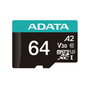 �y�G�C�f�[�^�z microSD UHS-I �N���X10 / V30 / A2 64GB SD 6.0 �ő�Ǎ����x100MB/�b AUSDX64GUI3V30SA2-RA1-I