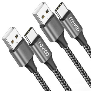 RAVIAD USB Type C �P�[�u�� �^�C�v C �P�[�u�� 3A �}���[�d �����f�[�^�]�� ���ϋv�i�C�����҂� USB-A to USB-C Galaxy S21 S10+ S9 S8�ANote 10 9 ���̑�Android USB-C�@��Ή�