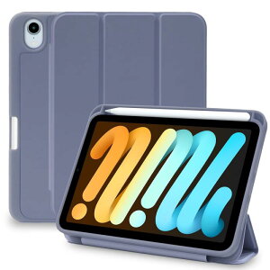 MS factory iPad mini6/7 �P�[�X Apple Pencil ���[ �ϏՌ� �X�}�[�g�J�o�[ �\�t�g TPU �I�[�g�X���[�v �y���V���z���_�[ for iPad mini6 mini7