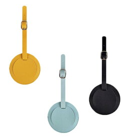 ネームホルダー 3個入り かんじょう PUレザー 柔軟性 耐久性 耐摩耗性 ネームタグ ラゲッジタグ スーツケース目印 スーツケースタグ ネームタグスーツケース 荷物タグ 名前タグ ブラック 黄