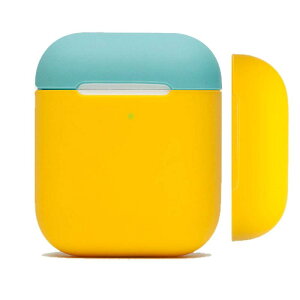 DamonLight AirPods�P�[�X AirPods��2����Ƒ�1����ɓK�p (�O��LED���C�g��������) �~�b�N�X�J���[ Apple���C�����X�C���z��AirPod�p�V���R���V���b�N�v���[�t�ی�J�o�[ (Summer)