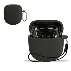 For Bose QuietComfort Ultra Earbuds ��2���� �p �P�[�X �J�o�[ KONXISA ���C�����X�C���z���P�[�X �V���R���f�� �ϏՌ� �h���h�o �E�H�b�V���u�� �i�J���r�i�t��+�X�g���b�v�t�� �j ���p���₷�� ����