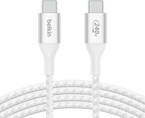 Belkin USB-C to C �ґg�P�[�u�� 240W�Ή� �}���[�d PD3.1�Ή� �����ϋv USB-IF�F�� �Q�[�~���OPC/MacBook Pro/MacBook Air/iPad Pro/Surface Pro/Galaxy S22/Andr