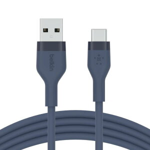 Belkin USB-A to USB-C �V���R���P�[�u�� iPad mini/iPad Pro/iPad Air/Galaxy/Android�X�}�[�g�t�H���Ή� ���ϋv USB-IF�F�� 1M �u���b�N BOOST CHARGE��Flex CAB00
