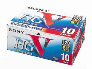 SONY �\�j�[ VHS�r�f�I�e�[�v�n�C�O���[�h120��10���p�b�N 10T-120VHG