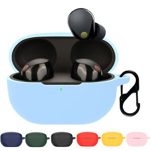 KOMININA �\�j�[ WF-1000XM5 �p�P�[�X �V���R�[���� WF-1000XM5 �J�o�[ �ϏՌ� �h�� �L�Y�h�~ �[�d�֗� �C���z���P�[�X �J���r�i�t�� WF-1000XM5 �Ή� �P�[�X