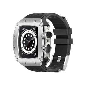 AHNHSKY Apple Watch �P�[�X 45mm | 44mm �o���h �J�o�[ �ϏՌ� ���h�~ �X�|�[�c�o���h �A�b�v���E�H�b�` �o���h iWatch Series SE3/9/8/7/SE2/SE/6/5/4 44 45 mm �ϋv�� �ϏՌ�
