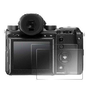 2���Z�b�g �X�N���[���v���e�N�^�[ �݊� Fuji GFX 50S GFX 50R GFX 100 GFX 100S �Ή� 9H�d�x �����K���X �t���ی�t�B���� �f�W�^���J���� �A�N�Z�T���[ ���h�~ �w��h�~