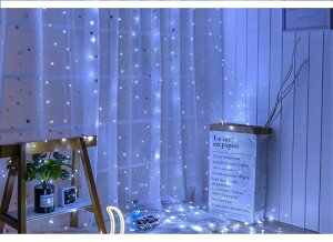 Yuuming 300 LED �J�[�e���X�g�����O���C�g3M×3M USB�쓮 �����d�������C�g�t�������R��8���[�h�������̃p�[�e�B�[�E�B���h�E����