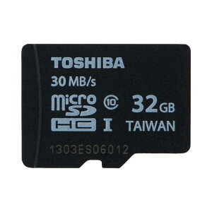 TOSHIBA microSDHC�J�[�h 32GB Class10 (�ő�]�����x30MB/s) (�C�O�p�b�P�[�W) SD-C032GR7AR30