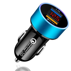 WADEFO �V�K�[�\�P�b�g USB  USB-C 2�A�|�[�g �J�[�`���[�W���[ �� �[�d�� PD30W+QC3.0 �}���[�d �d������@�\���� 12V/24V�ԑΉ� iPhone/Android/iPad�Ή� �u���b�N