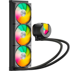 upHere �ȈՐ���ARGB CPU�N�[���[ ���W�G�[�^�[���� 120mmPWM�t�@������V�X�e�� cpu cooler aio LGA1700/AM5/AM4�Ή�