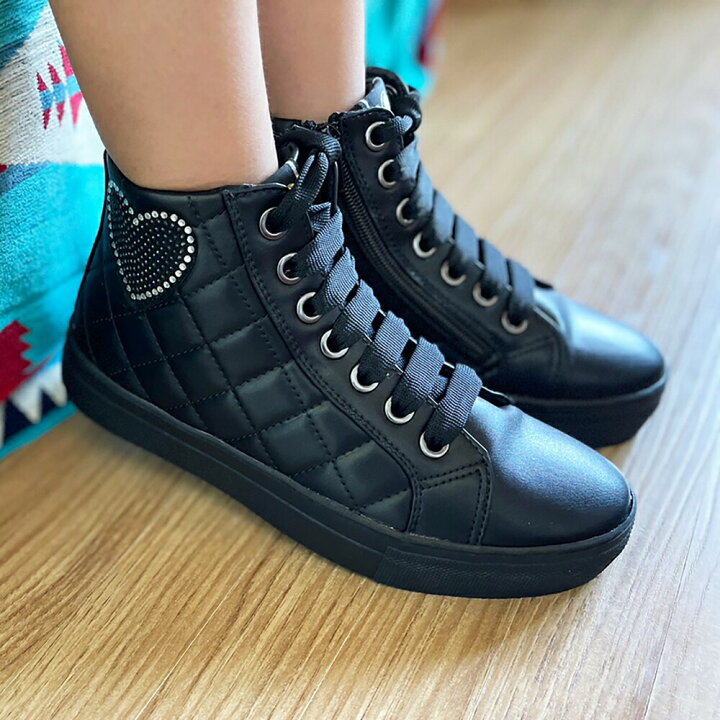 楽天市場】キッズシューズ 女の子 スニーカー かわいい ハイカット  