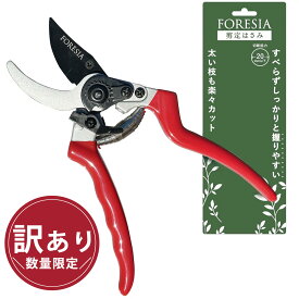 【 送料無料 】訳アリ 剪定ばさみ 2段階調節可能 （ 銀色 + 赤色 ） 錆びにくい 握りやすい フッ素コーティング 安全ロック付 剪定バサミ 剪定鋏 剪定ハサミ 剪定はさみ 庭木 植木 園芸 訳あり アウトレット