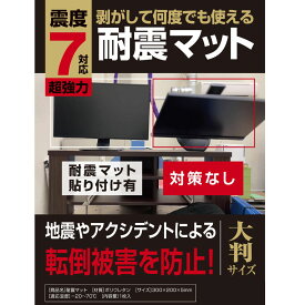 【安心の耐震試験実施ずみ】 耐震マット 大判サイズ 防災士推薦 震度7対応 30×20cm 厚さ5mm 大型 業務用 地震対策 超強力粘着 転倒防止 耐震ジェル 透明 クリア 耐震 耐震シート 粘着マット フォレシア しほママ ギフト お得用 FORESIA