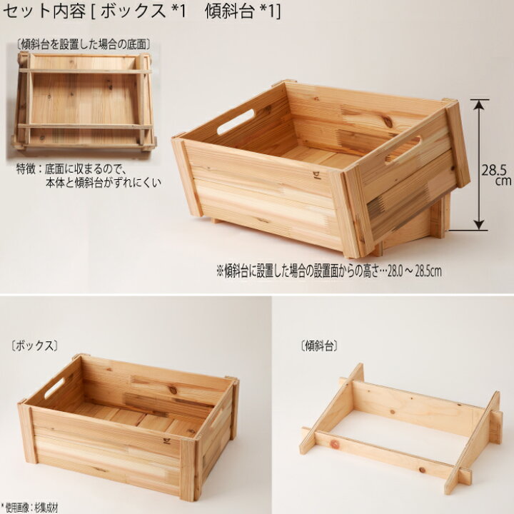 楽天市場】マルシェボックス [ 底深 ] マルシェ ディスプレイ 什器 