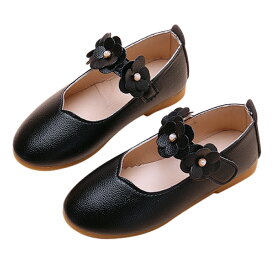【マラソン中10％OFFクーポン】 フォーマル キッズシューズ 女の子 靴 子供靴 キッズ靴 結婚式 お呼ばれ ピアノ リングガール 発表会 子ども靴 キッズ フォーマル靴 お宮参り やわらかい 【 七五三 】 3歳 4歳 5歳 洋装 黒 くつ スリッポン ベビー 【サイズ交換再送料無料