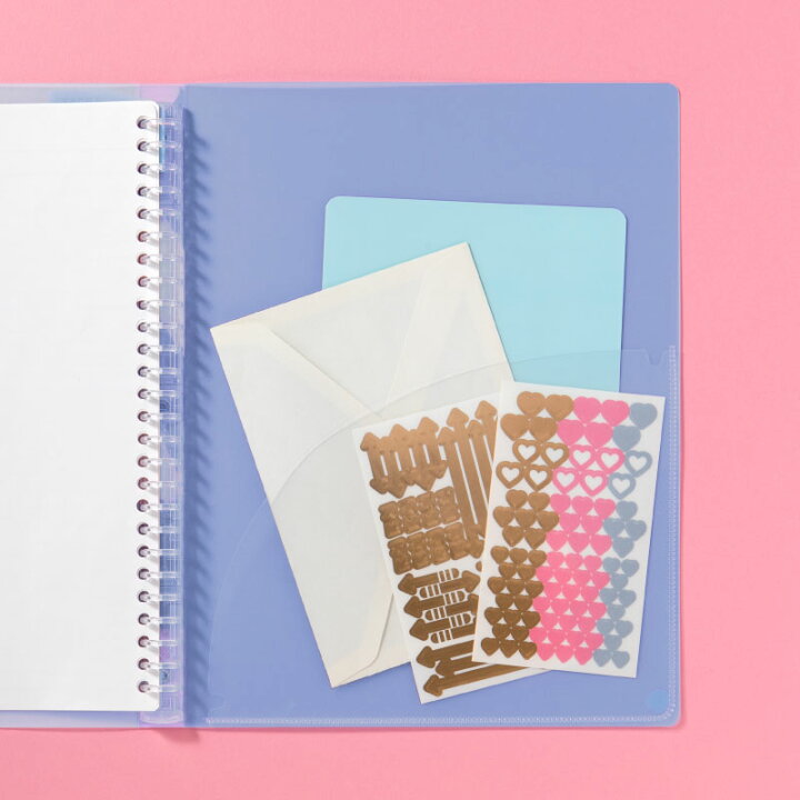 楽天市場 ルーズリーフ B5 バインダー かわいい おしゃれ ファイル 定規付き 方眼 スタディプランナー Study Planner Studium Gab 入学準備 いろはショップオンライン